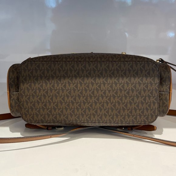 Michael Kors Jet Set Item Large Chain Backpack MK Brown - Picture 6 of 11